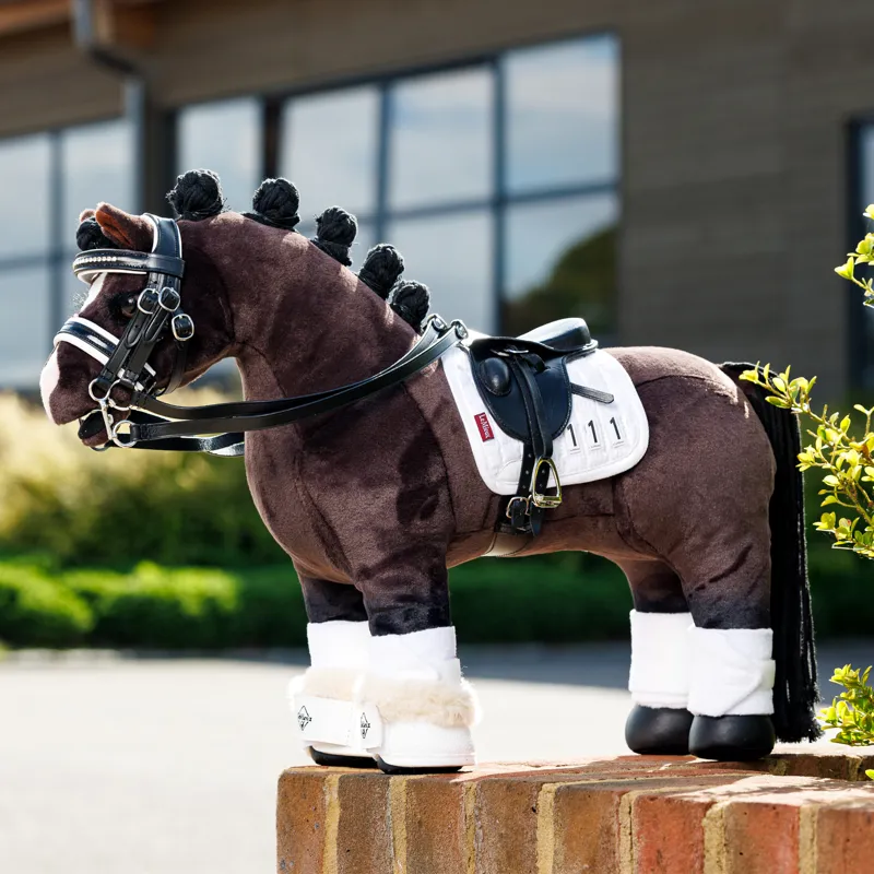 LeMieux Toy Pony Dressage Square - White-2