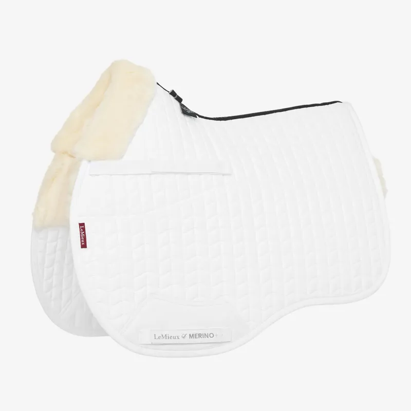 LeMieux Merino+ Half Lined GP Square - White/Natural