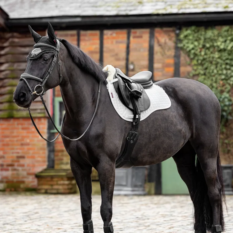 LeMieux Merino+ Half Lined GP Square - White/Natural-1