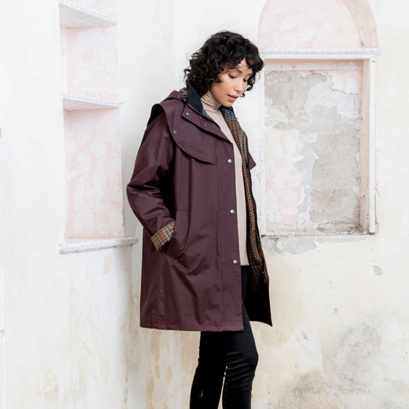 Jack Murphy Ladies Cotswold Waterproof Jacket - Deep Claret-1