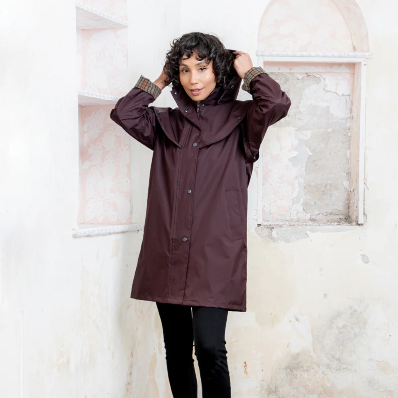 Jack Murphy Ladies Cotswold Waterproof Jacket - Deep Claret-2