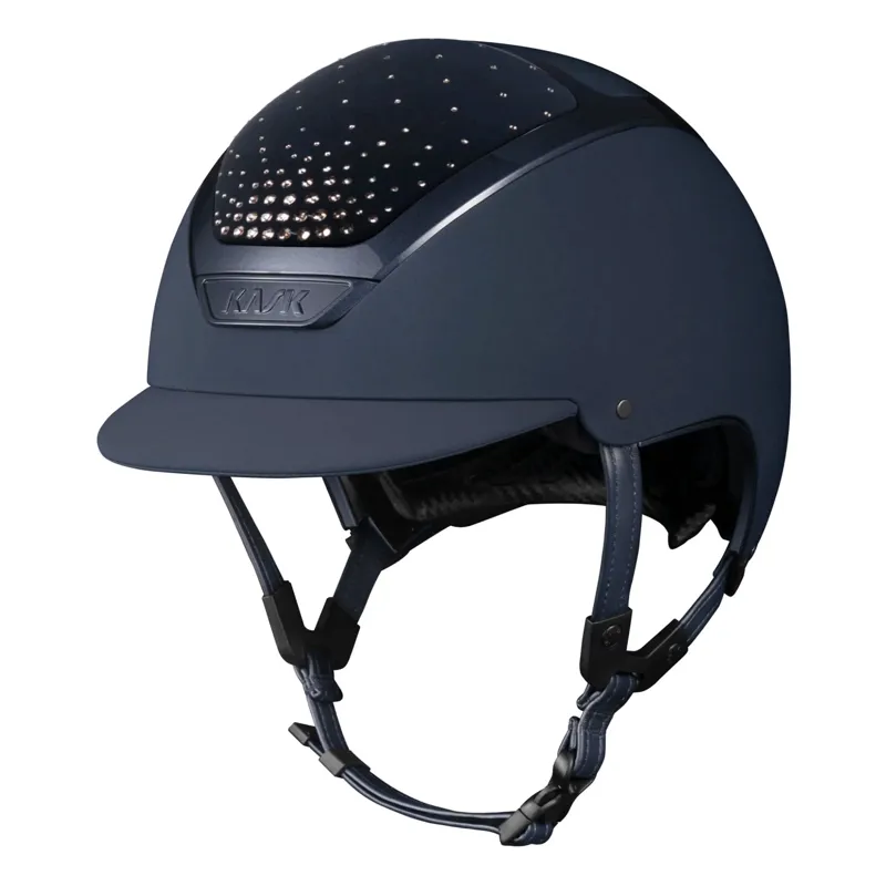 Kask Dogma Chrome Passage Riding Hat - Navy/Vintage Rose