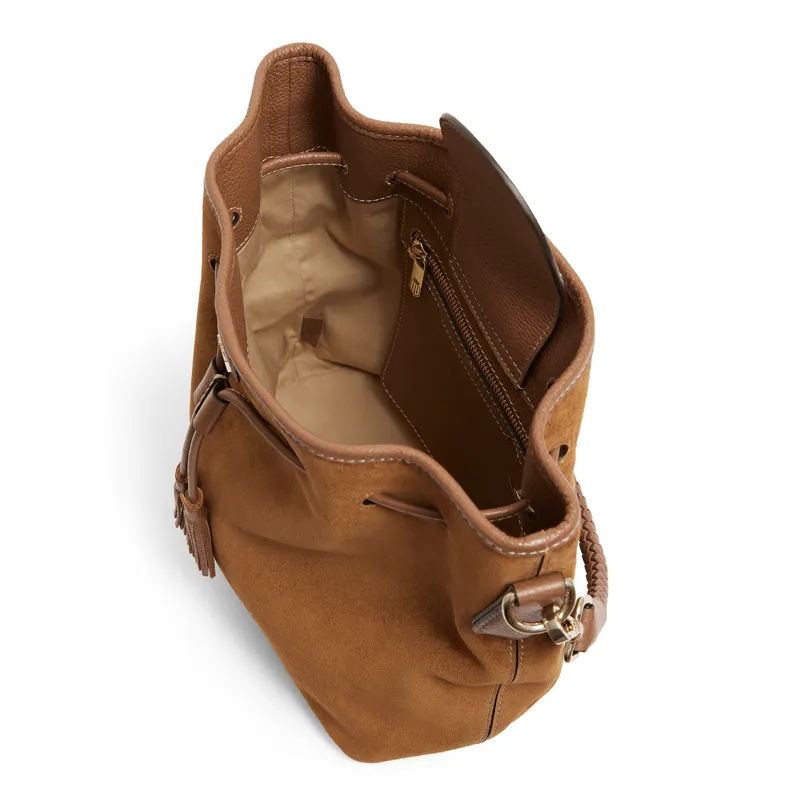 Fairfax and Favor Bibury Bucket Bag - Tan Suede-4