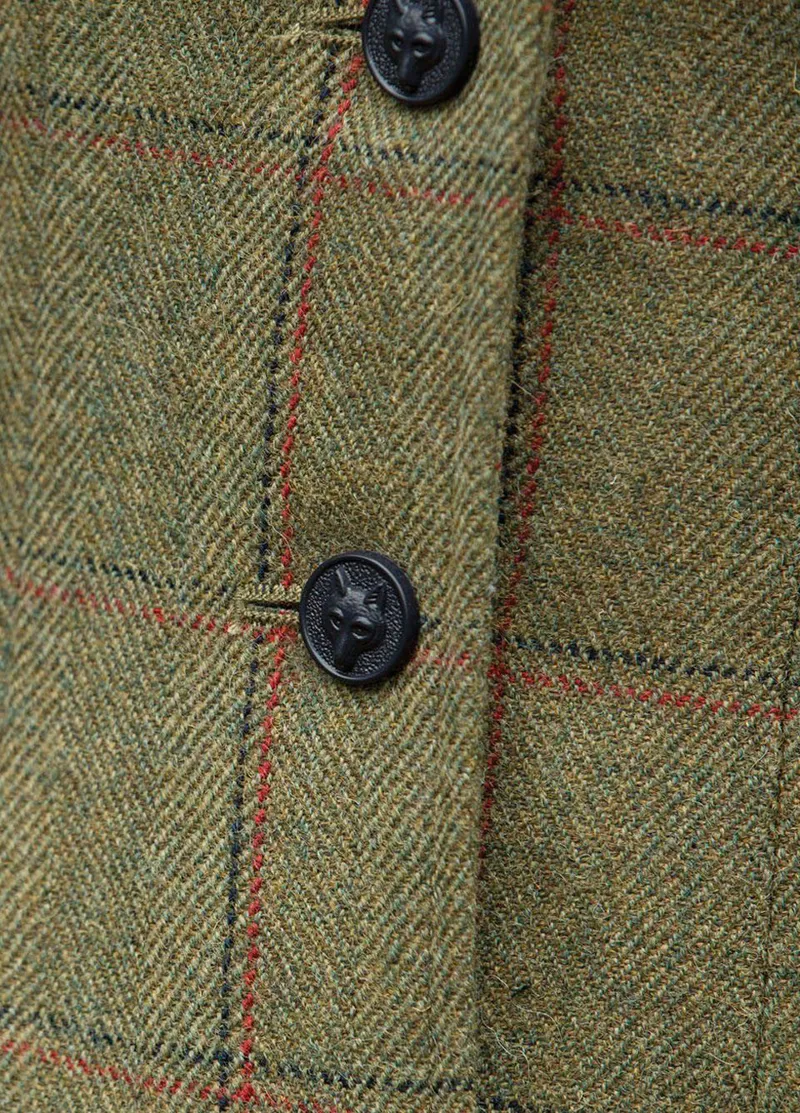 Equetech Launton Deluxe Tweed Riding Jacket - Launton Green-1