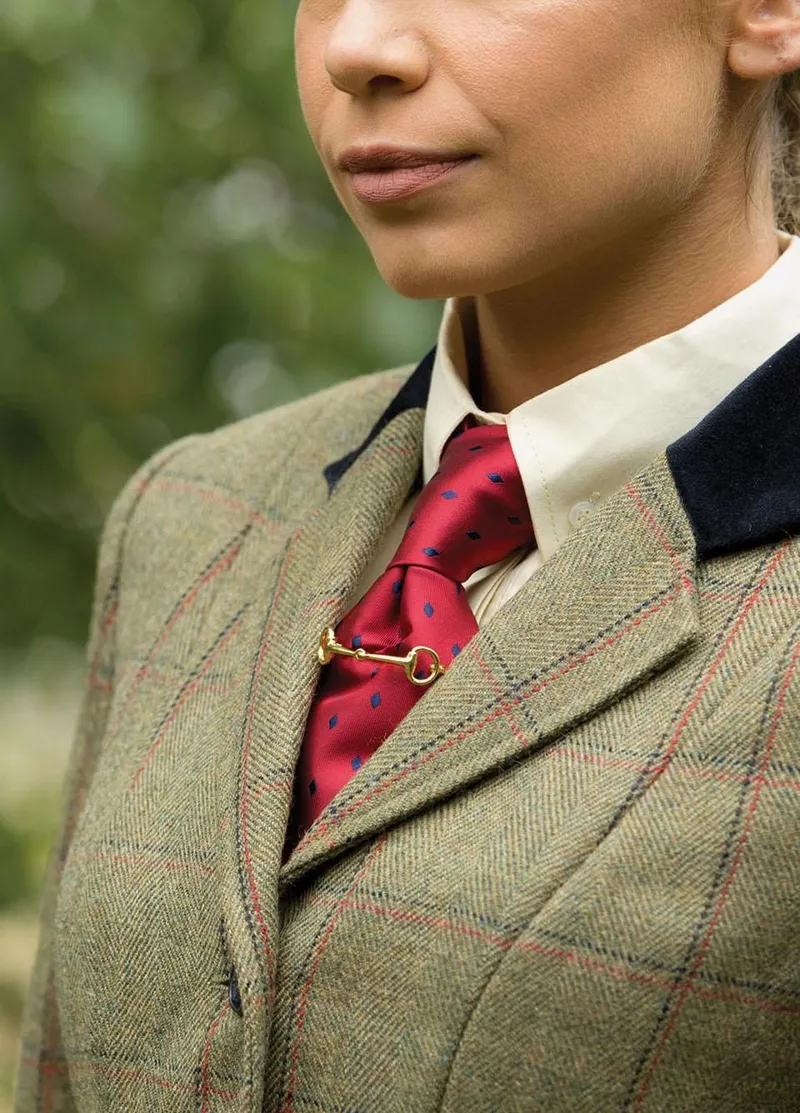 Equetech Launton Deluxe Tweed Riding Jacket - Launton Green-3