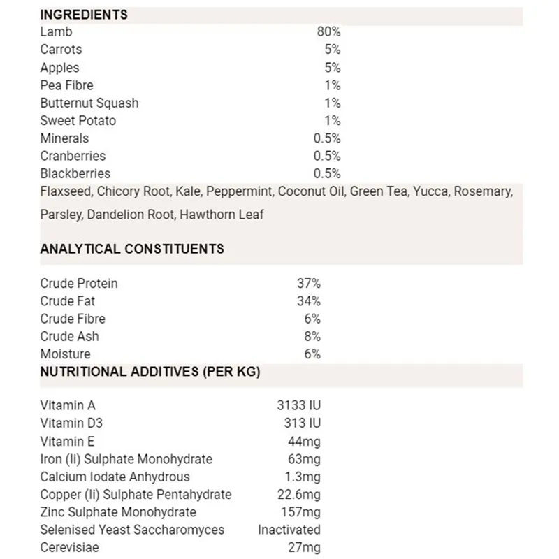 Natures Menu Freeze Dried Lamb-1