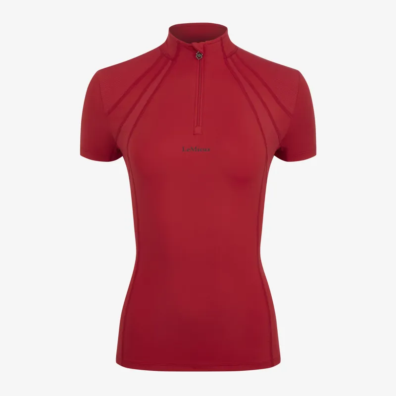LeMieux Short Sleeve Mia Mesh Base Layer - Chilli