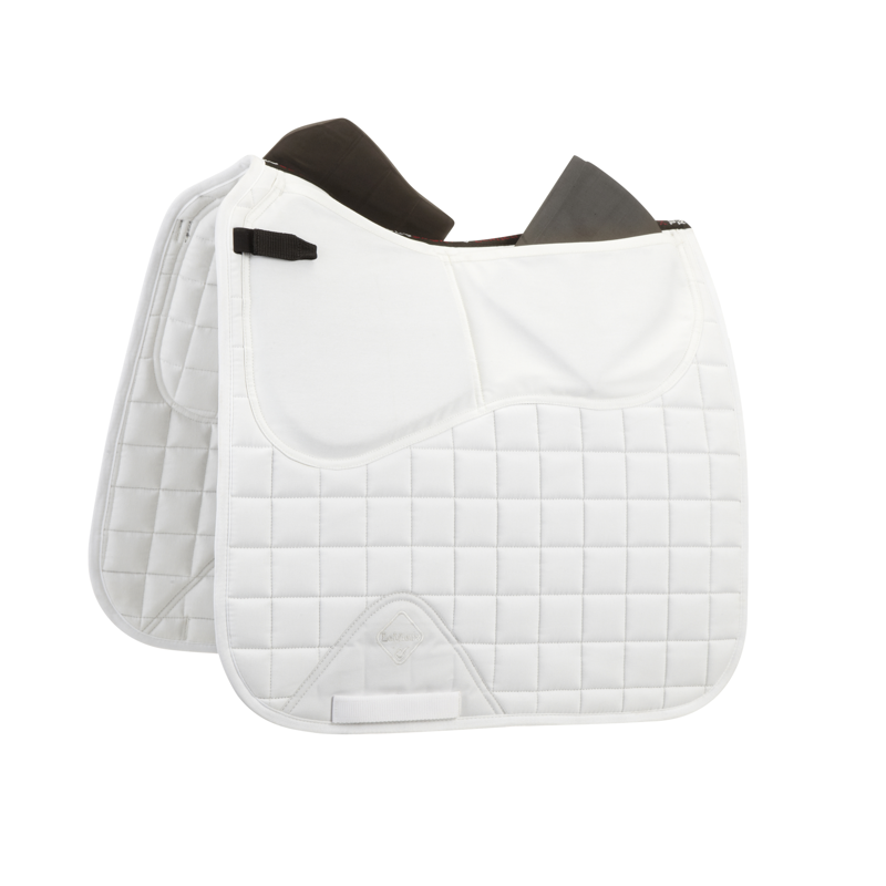 LeMieux Pro-Sorb Dressage Plain Square - White-1
