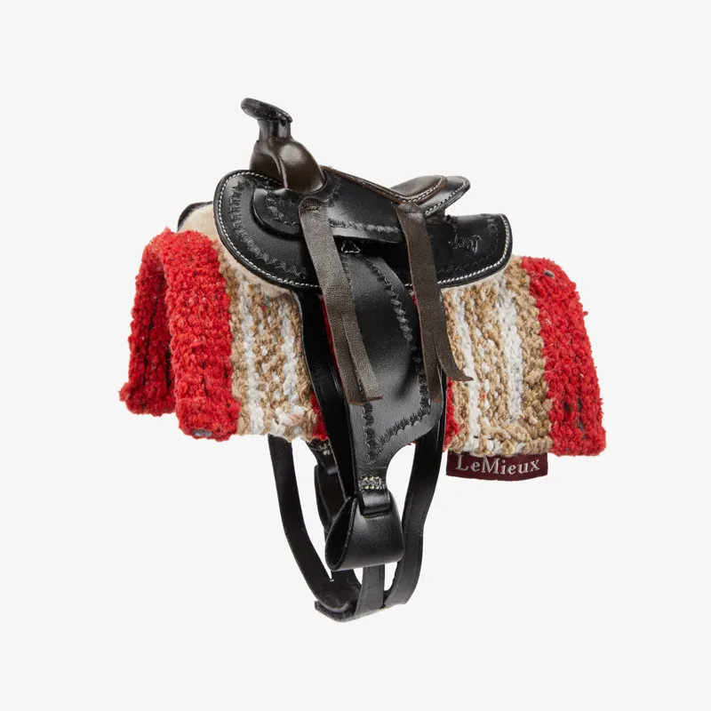 LeMieux Toy Pony Western Saddle - Black-1