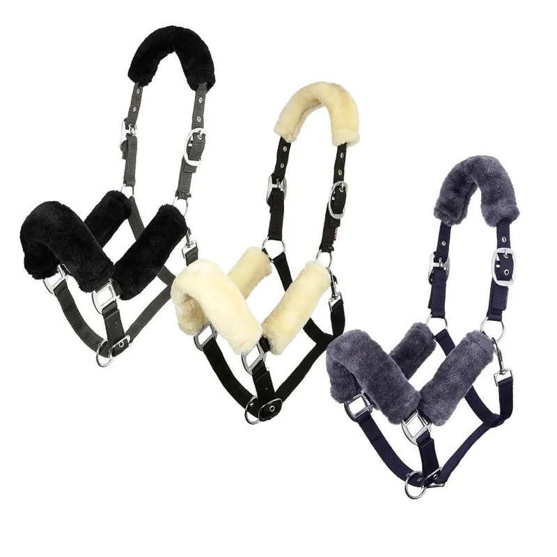LeMieux Comfort Headcollar - Black/Natural-1