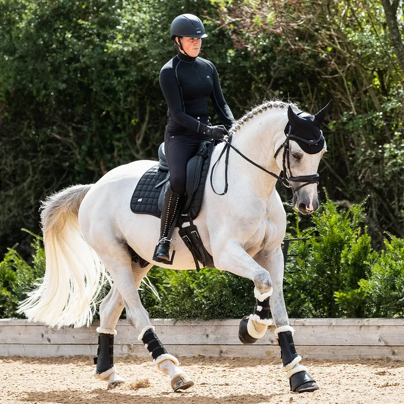 Premier Equine Alberta Close Contact Dressage Square - Black-3