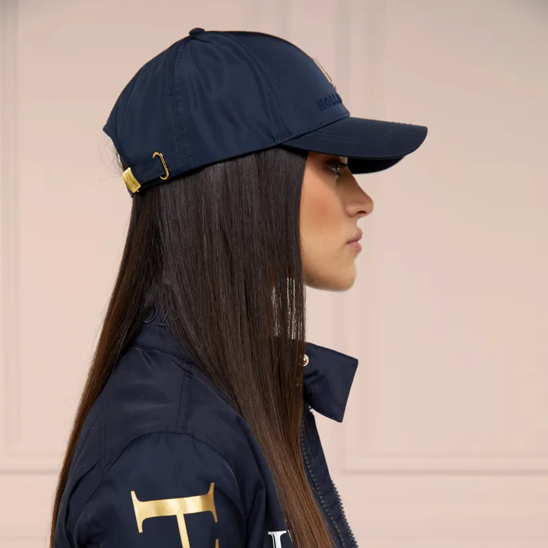 Holland Cooper Burghley Equestrian Cap - Ink Navy Monogram-7