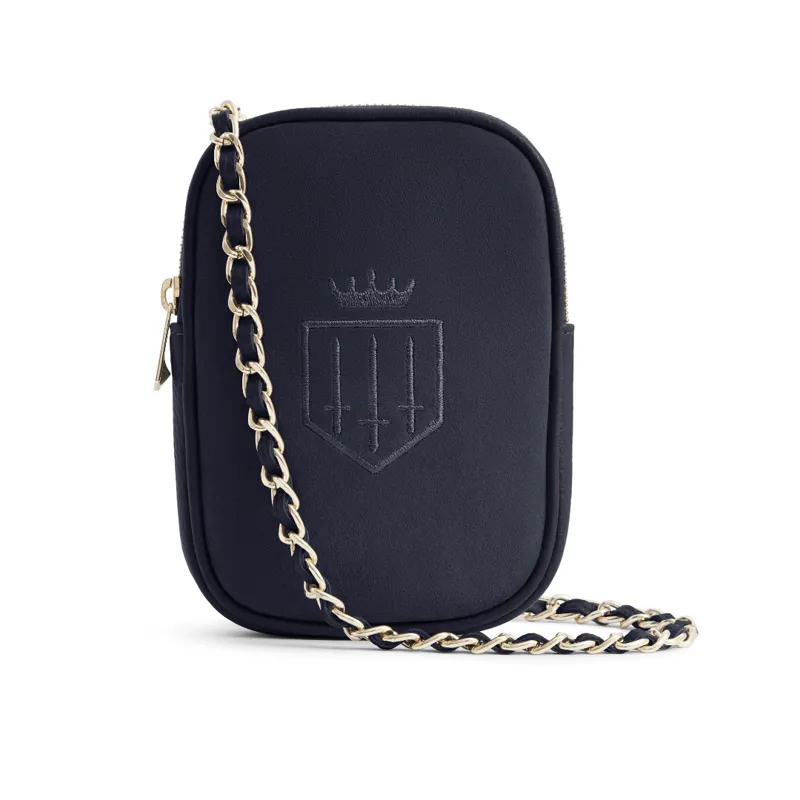 Fairfax and Favor Mini Finsbury Cross Body Bag - Navy Suede