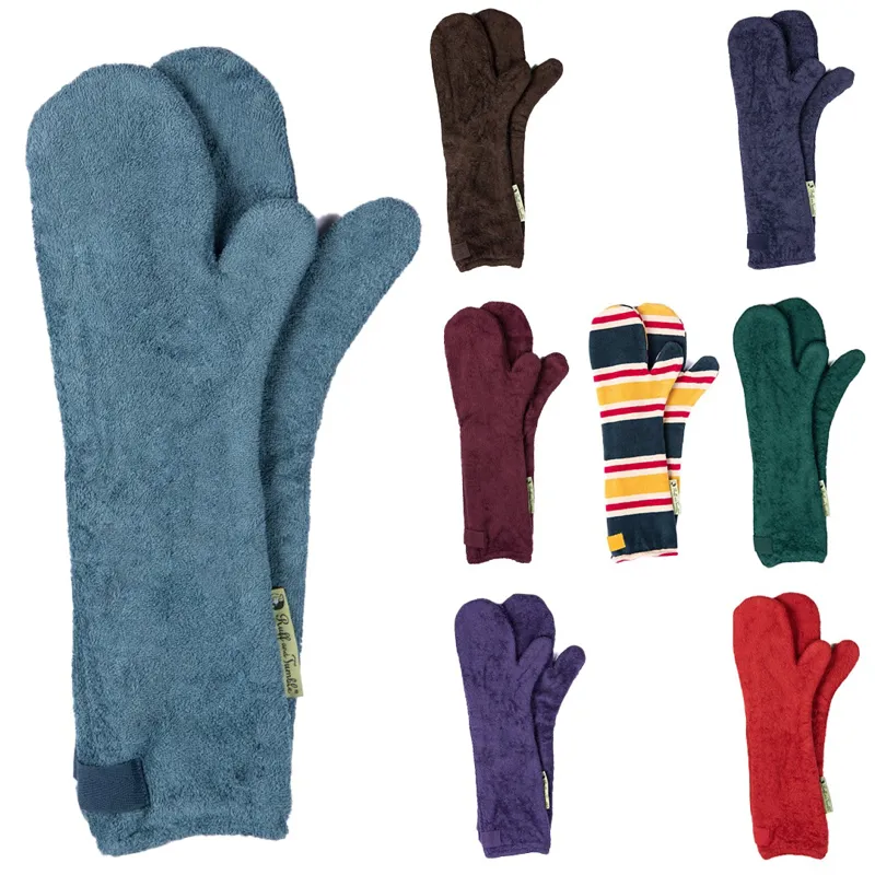Ruff And Tumble Dog Drying Mitts - Burgandy-1