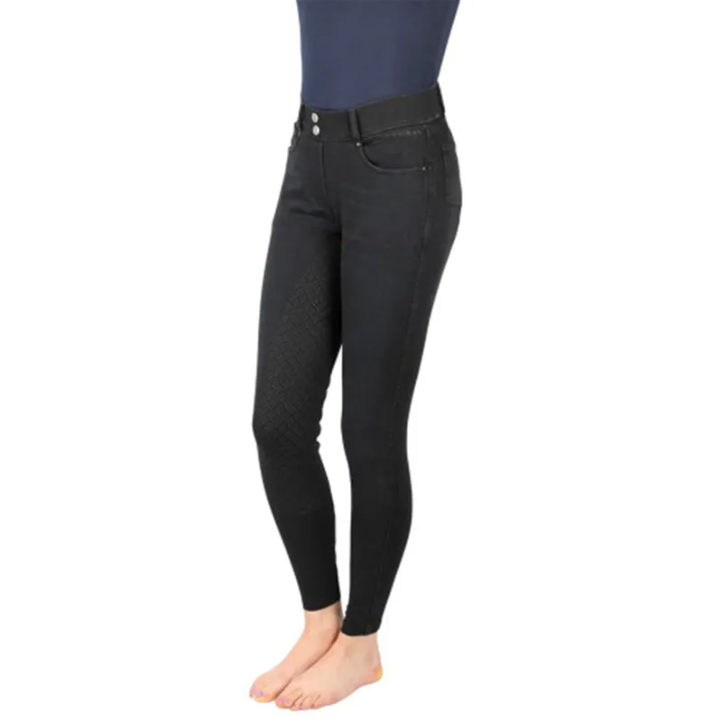 Hy Equestrian Elevate Mizs Denim Breeches - Black