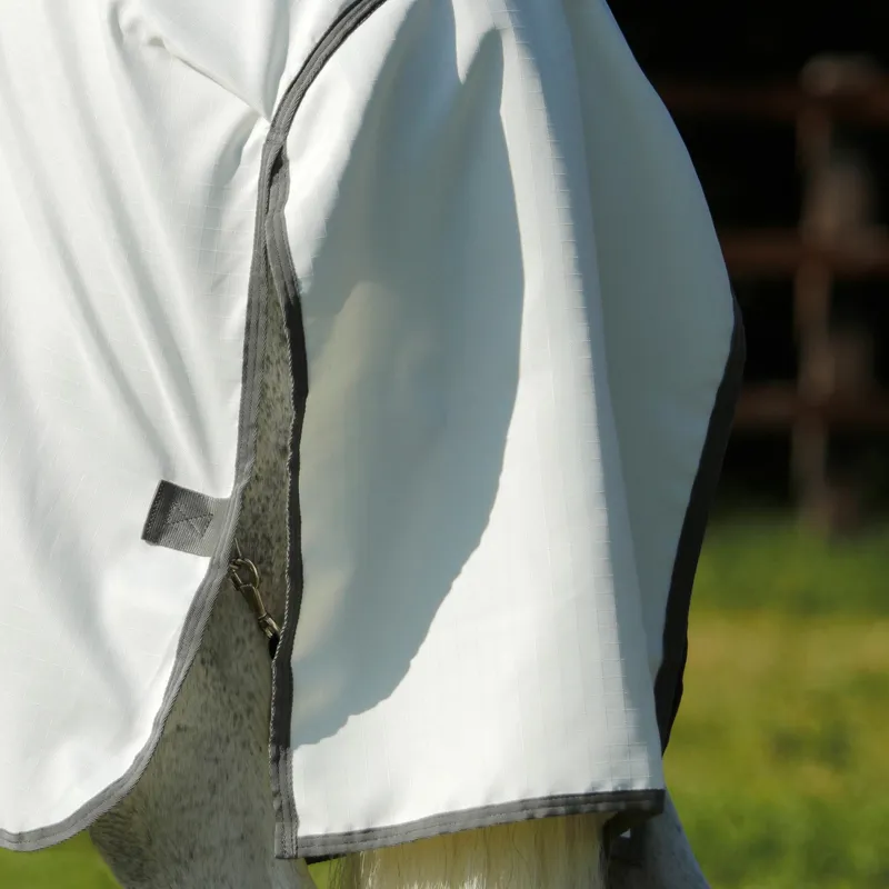 Premier Equine Sweet Itch Buster Fly Rug - White-1