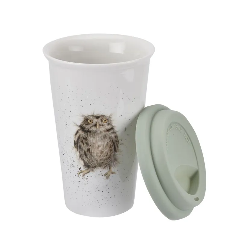 Wrendale Owl Travel Mug-2