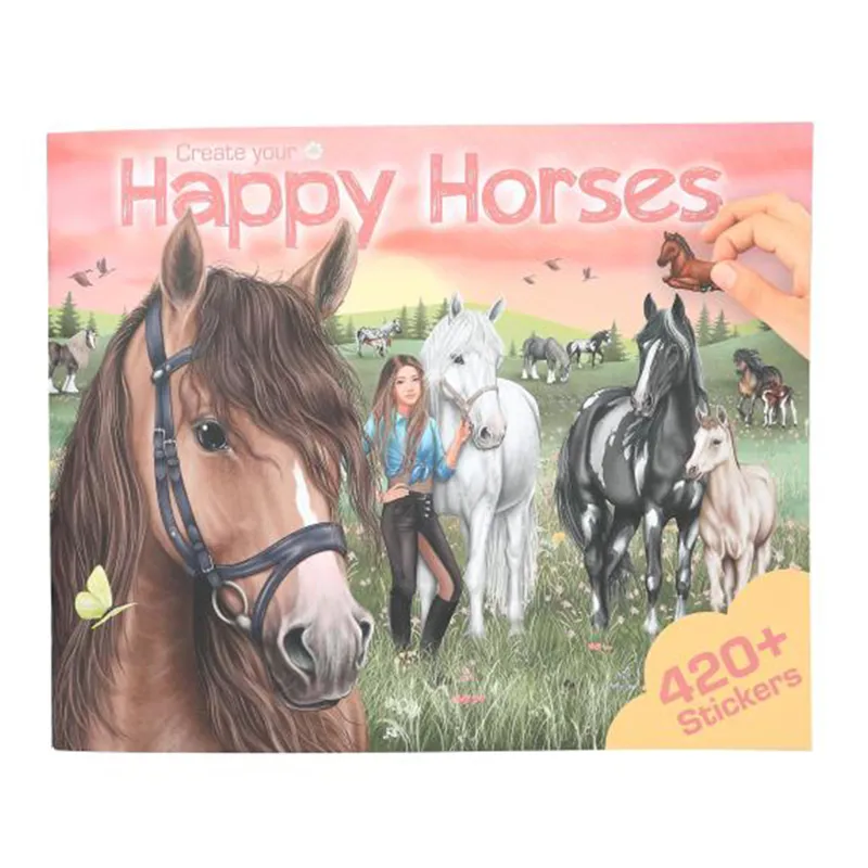 Create Your Happy Horses Colouring Book