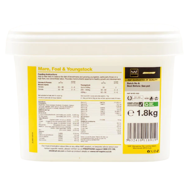 NAF Mare Foal and Youngstock Supplement - 1.8kg-1