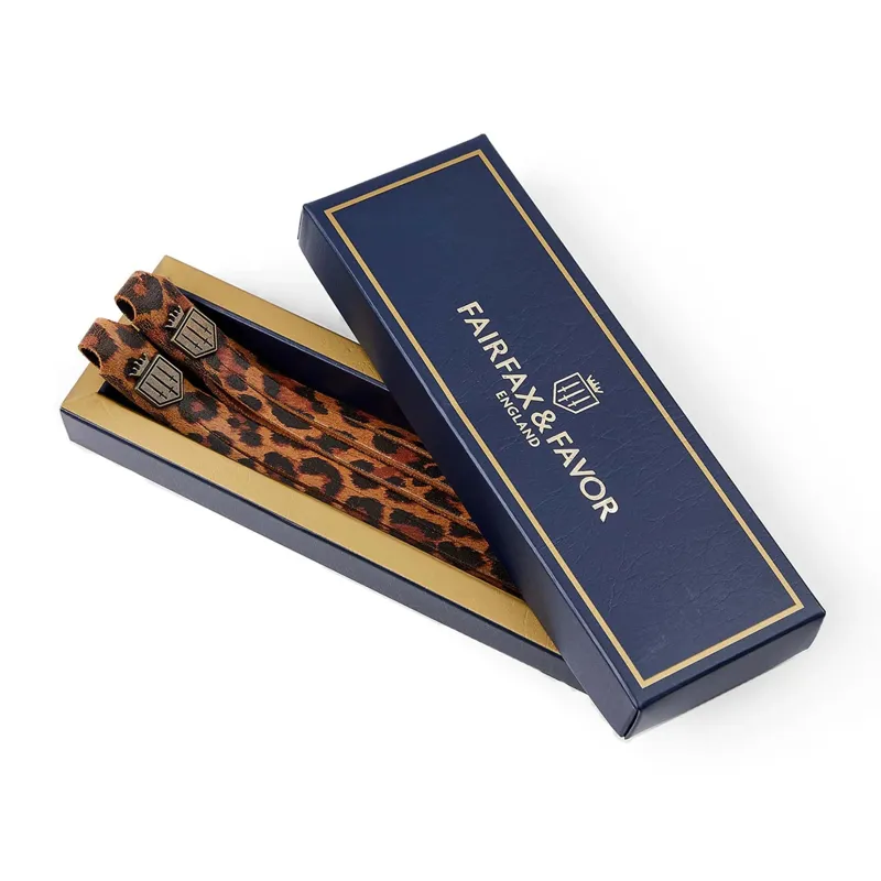 Fairfax and Favor Boot Tassels - Tan Leopard