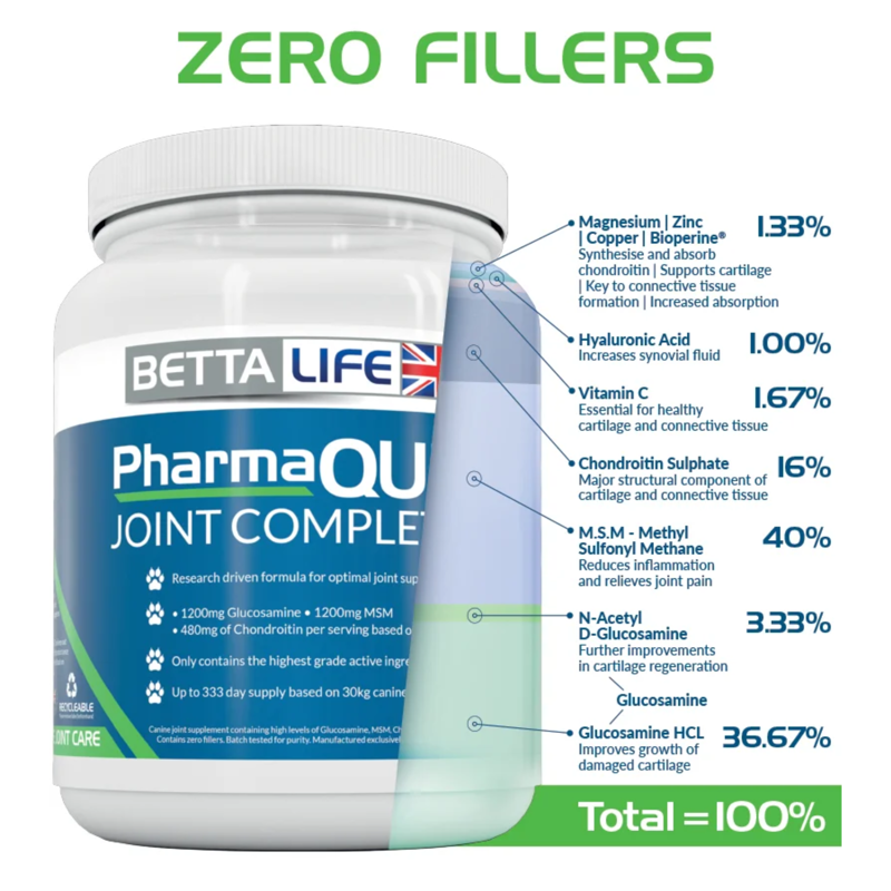 BETTALIFE PharmaQuin Joint Complete Canine - 300g-1