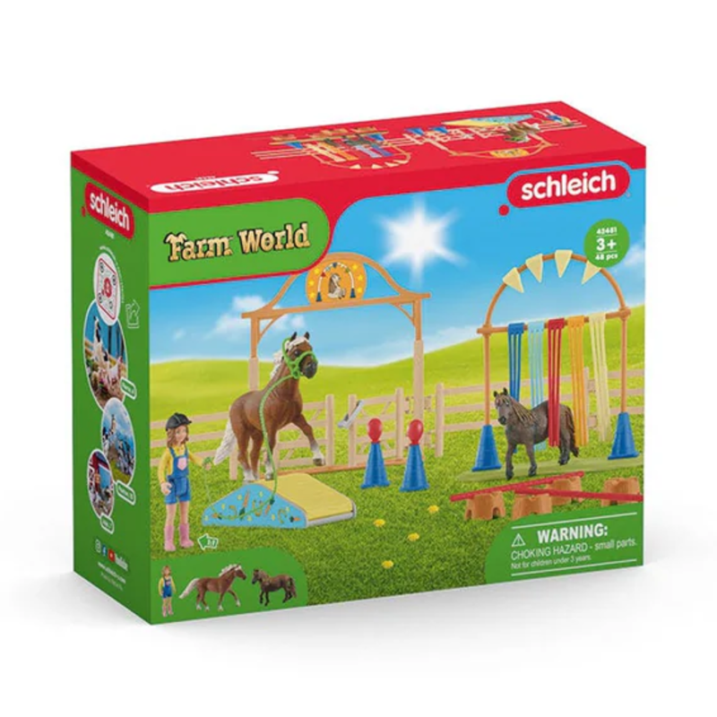 Schleich Pony Agility Training-9