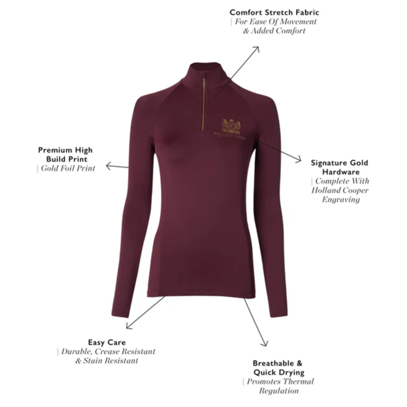 Holland Cooper Base Layer - Mulberry-4