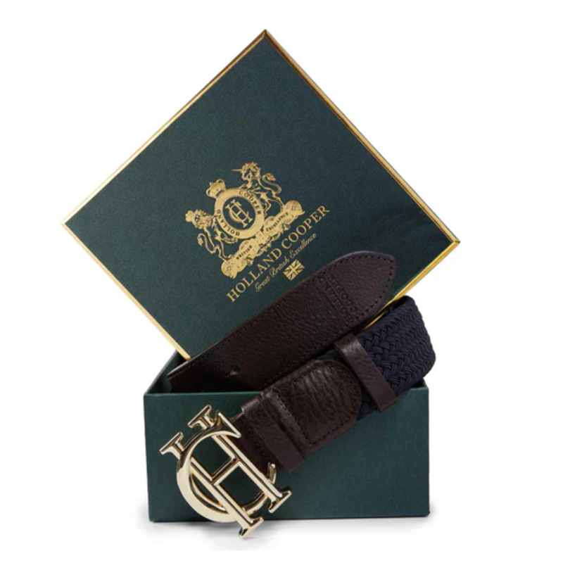 Holland Cooper Heritage Belt - Ink Navy