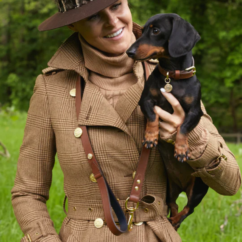 Holland Cooper Classic Dog Lead - Chestnut-4