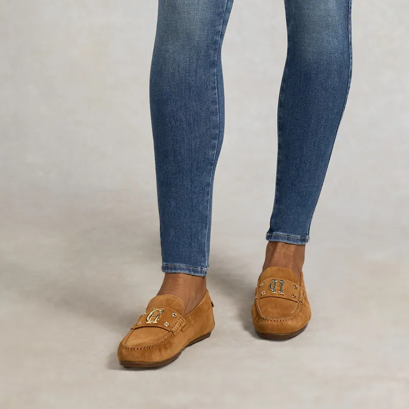 Holland Cooper The Driving Loafer - Tan-4