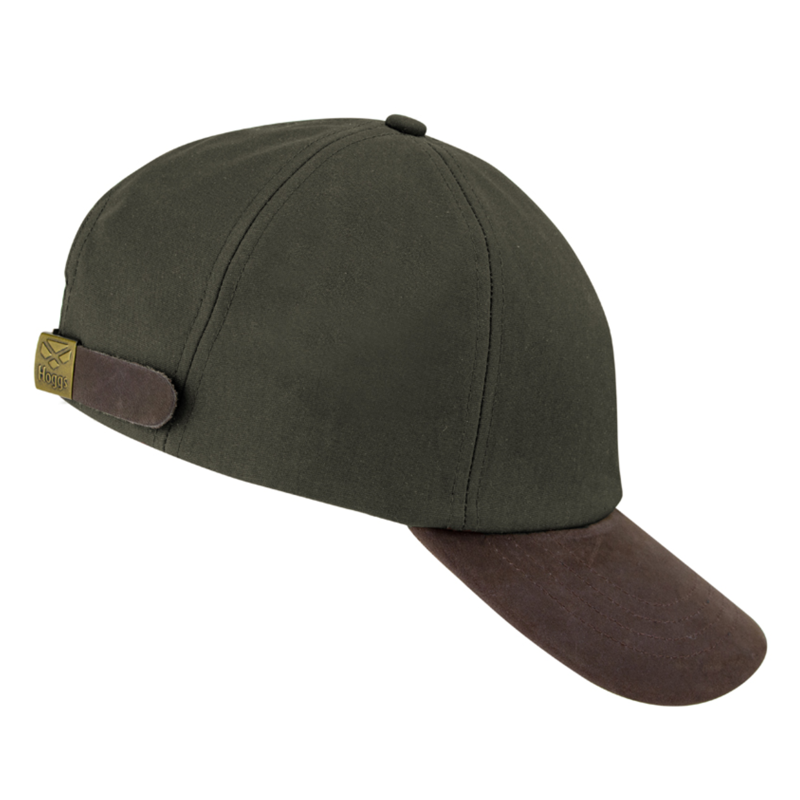 Hoggs of Fife Waxed Baseball Cap - Olive 