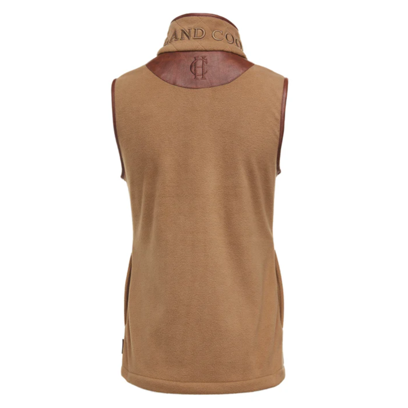 Holland Cooper Country Fleece Gilet - Coffee-2