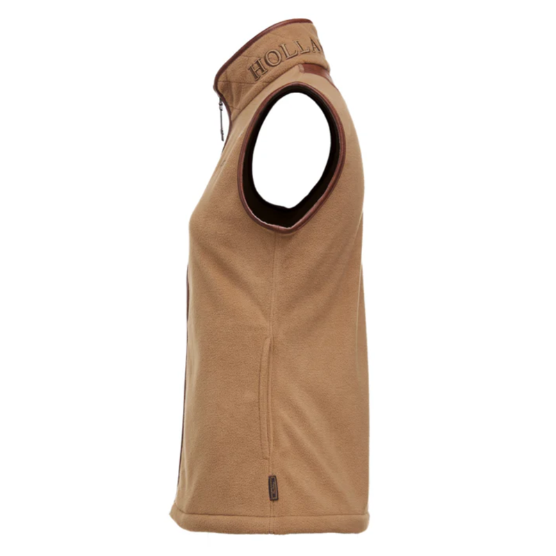 Holland Cooper Country Fleece Gilet - Coffee-3