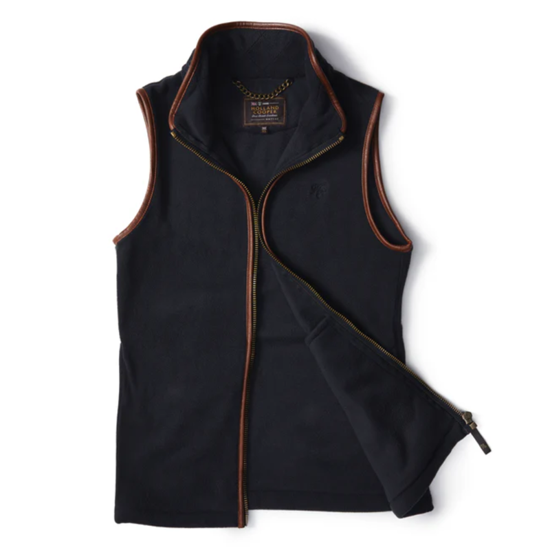 Holland Cooper Country Fleece Gilet - Ink Navy-1
