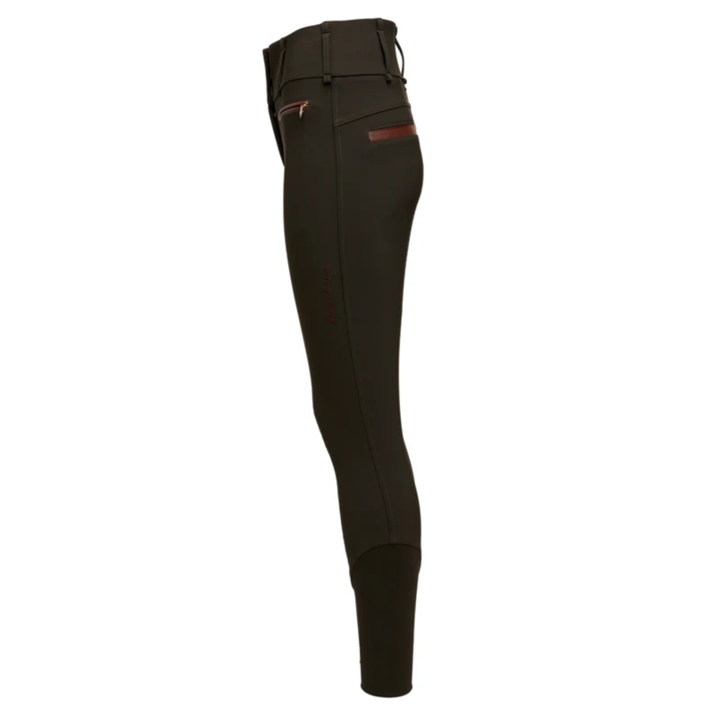 Holland Cooper Thermal Heritage Breeches - Dark Olive-1