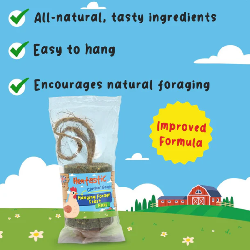 Hentastic Hanging Forage Feast Herby - 400g-2
