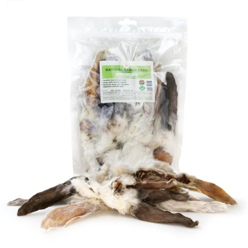 JR Pet Products Rabbit Ears with Fur - 1kg