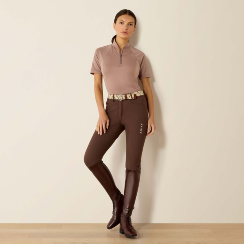 Ariat Ladies Soquel 1/4 Zip Baselayer - Antler-5