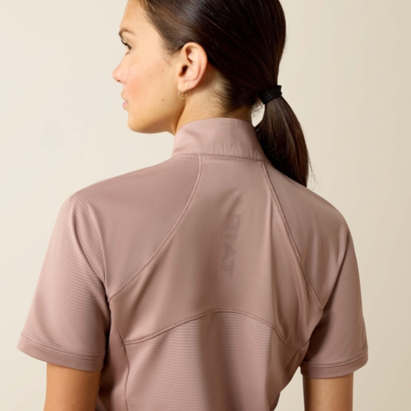 Ariat Ladies Soquel 1/4 Zip Baselayer - Antler-2