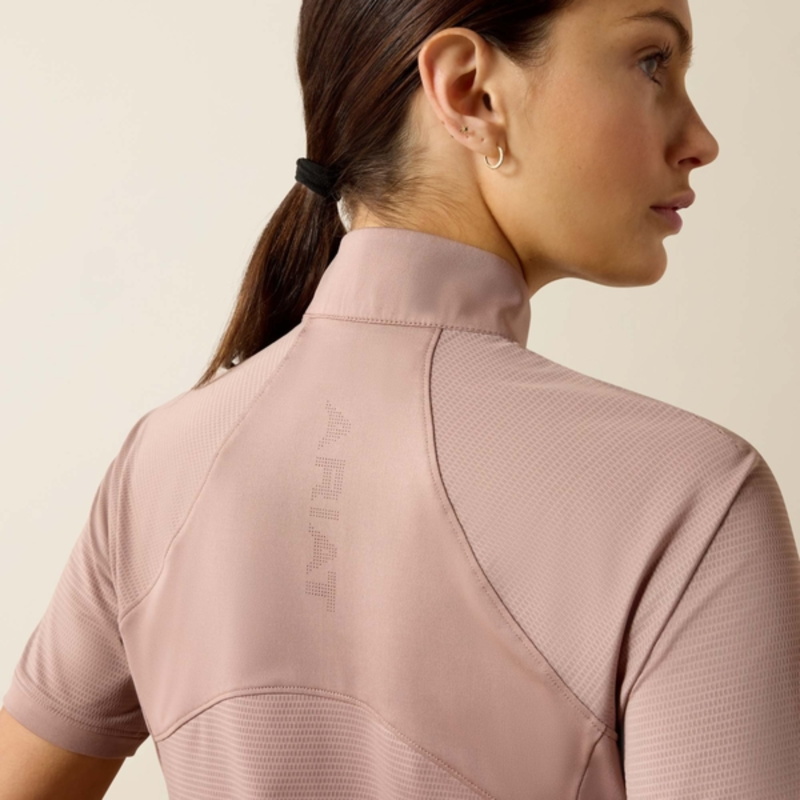 Ariat Ladies Soquel 1/4 Zip Baselayer - Antler-3