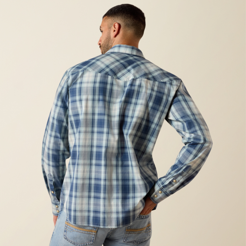 Ariat Mens Retro Heathcliff Shirt - Key Largo Plaid-2