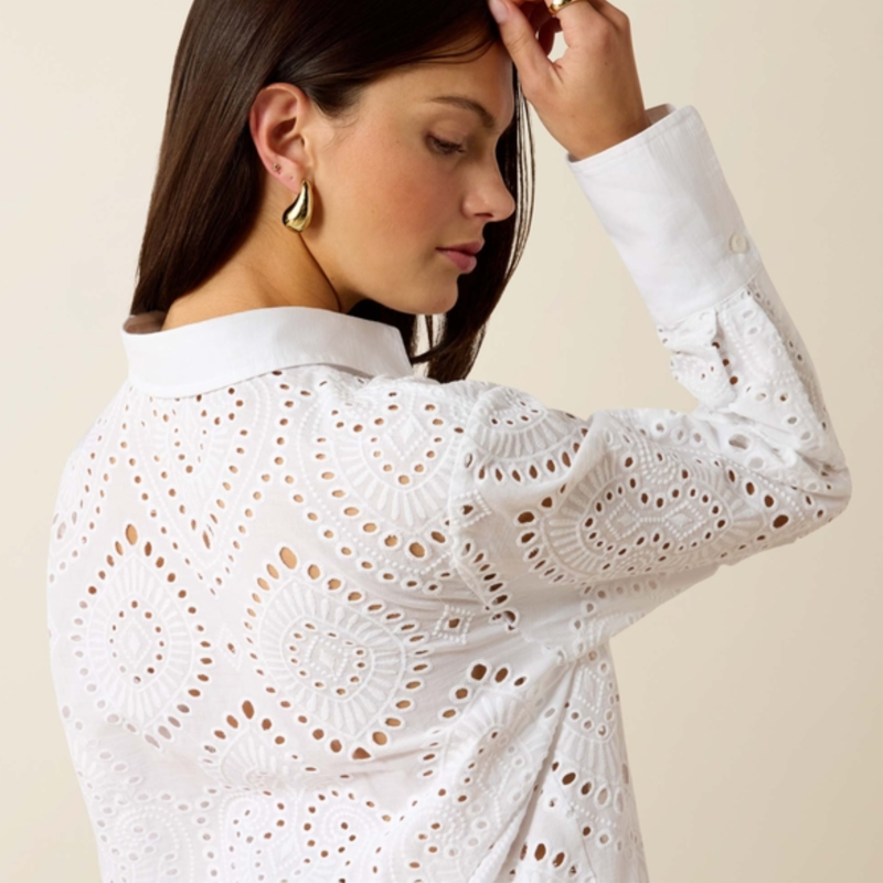 Ariat Ladies Millington Blouse - White-3