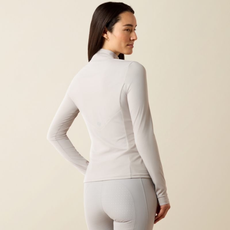 Ariat Ladies Solveil 1/2 Zip Baselayer - Show Grey-1