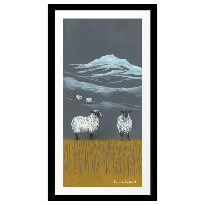 Camelot Pastures New Panels I Framed Artwork