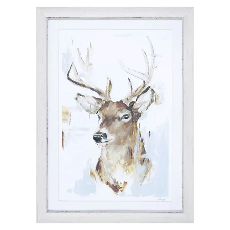 Camelot Deer Sketches II Framed Artwork