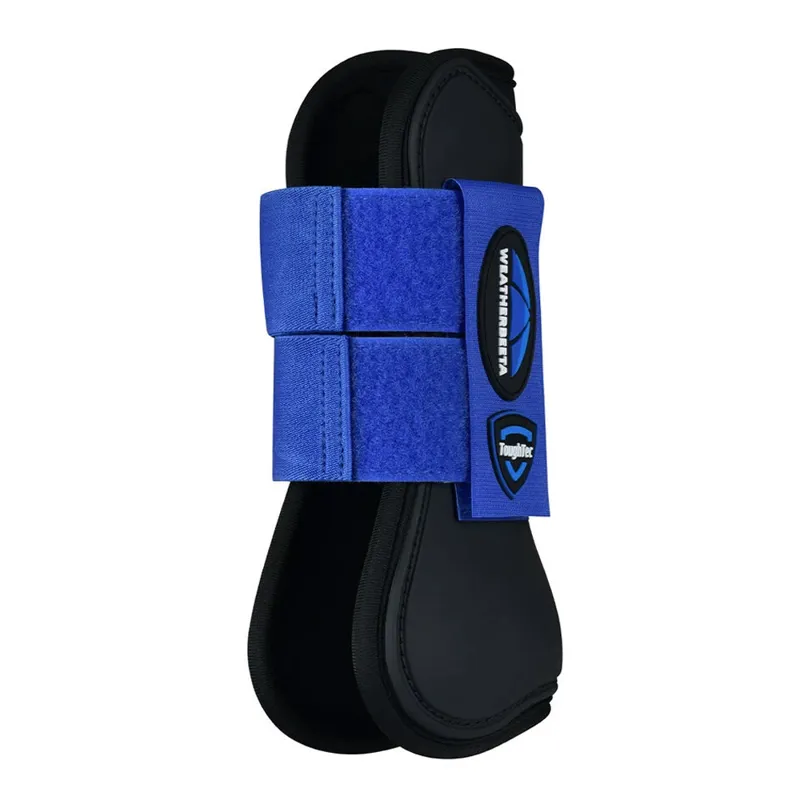 Weatherbeeta Tough-Tec Prime Open Front Boots - Black/Navy-1