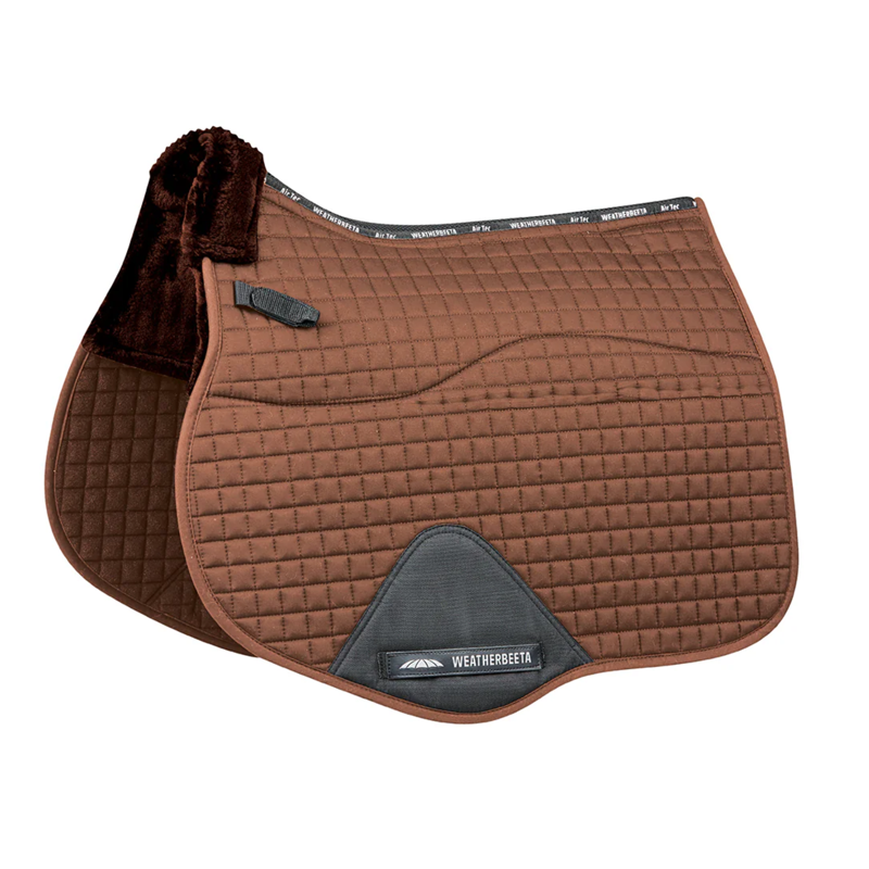 WeatherBeeta Prime Air-Tec Comfy Fleece All Purpose Saddle Pad - Brown