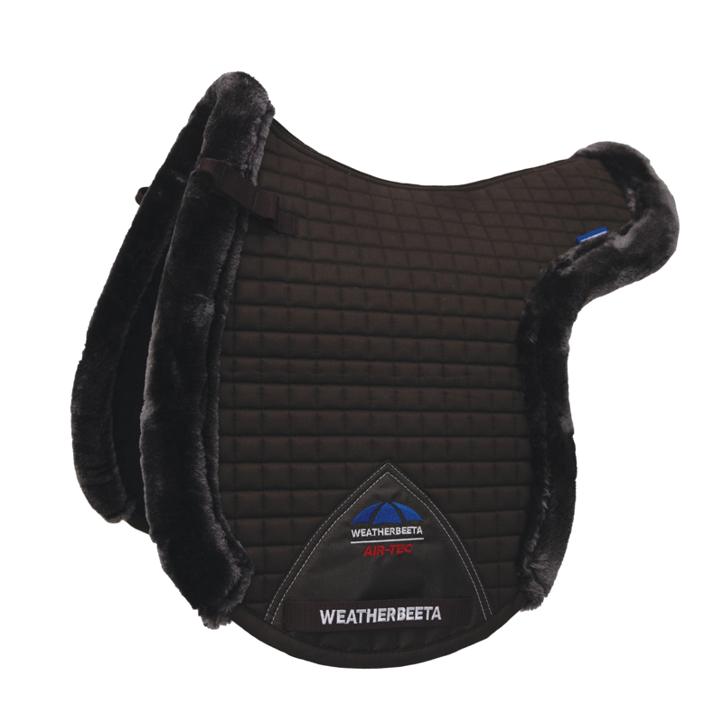 WeatherBeeta Prime Air-Tec Comfy Fleece Trimmed Numnah - Brown