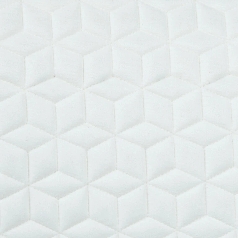 Weatherbeeta Suede Elite Air-Tec Jump Shaped Saddle Pad - White-2