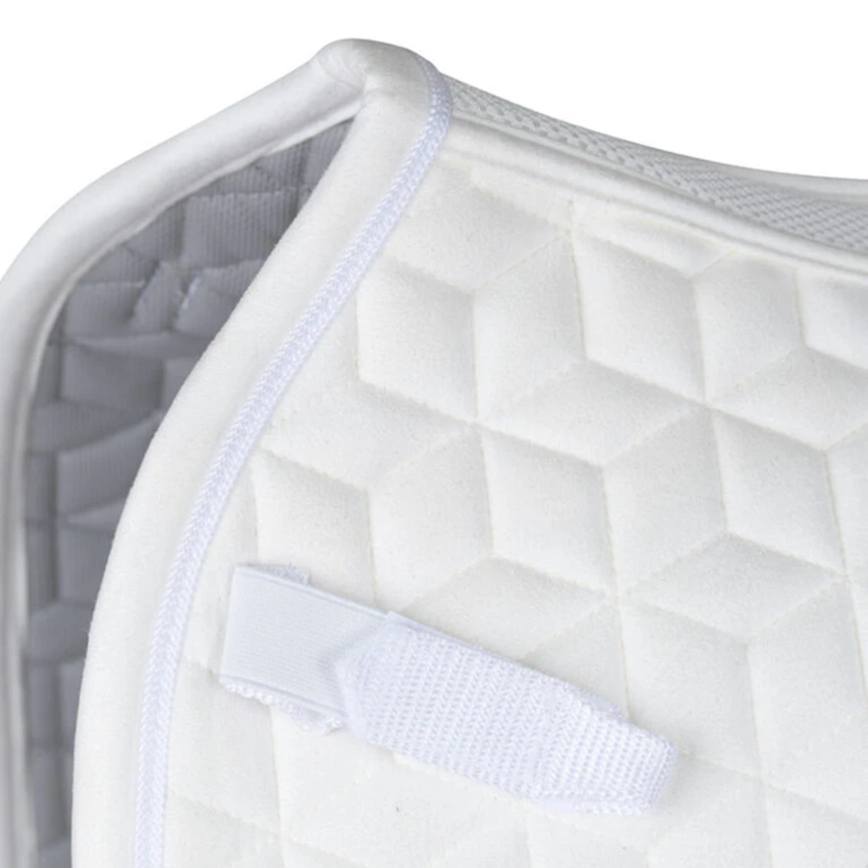 Weatherbeeta Suede Elite Air-Tec Dressage Saddle Pad - White-2